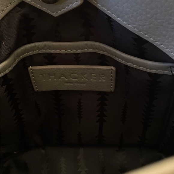 Thacker Gray Leather Crossbody - Picture 7 of 9